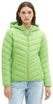 TOM TAILOR Denim Damen Lightweight Steppjacke mit Kapuze 12318 - Liquid Lime Green M