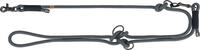 Trixie V-Leine Soft Rope, M-L, 2 m/10 mm, schwarz/grau - verstellbare...