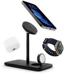 Twelve South HiRise 3 Deluxe | Compact Luxury MagSafe Stand for iPhone, AirPods and