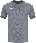 JAKO Herren Trikot Pixel (Kurzarm), Steingrau, M