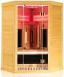 Dewello&reg; Infrarotsauna Infrarotkabine SALTCOATS 120x120 1-2 Person