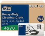 Tork Extra-Starke Mehrzweck Reinigungst&uuml;cher Wei&szlig; W4, 4 &times; 70 T&uuml;cher, 530180