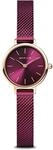Bering Damen Quarz Uhr | Armbanduhr 22 mm ros&eacute;goldenes Edelstahlgeh&auml;use und lilanes