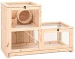 vidaXL Hamsterk&auml;fig 81x40x60 cm Massivholz Tanne