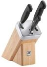 Zwilling Vier-Sterne-Block aus Bambus mit 3 Messern