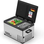 PLUG IN FESTIVALS elektrische K&uuml;hlbox - 2 F&auml;cher Kompressor K&uuml;hlbox 12v 230v - bis