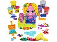 Play-Doh Wilder Friseur Spielset mit 6 Dosen, Rollenspielzeug, Spielzeug für