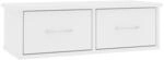 vidaXL Wand Schubladenregal mit 2 Schubladen Wandregal Wandschrank H&auml;ngeschrank