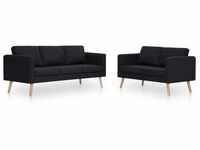 vidaXL Sofagarnitur 2-TLG. Lounge Sofa Set Loungesofa Sessel Couch Polstersofa
