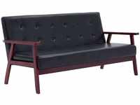 vidaXL Sofa 3-Sitzer Retro Design Polstersofa Loungesofa Sessel Sitzmöbel...