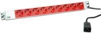 Bachmann 19'' Steckdosenleiste 9xSchuko Anschlu&szlig; C20 Lichtgrau, 1 St&uuml;ck, 333.936