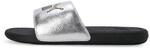 Puma Unisex Adults Cool Cat 2.0 Metallic Shine Slide Sandals, Puma Silver-Puma