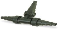 Oase Universal Schlauchverbinder T-St&uuml;ck 1 1/2", schwarz, dreifach - Schl&auml;uche,