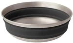 Sea to Summit Detour Stainless Steel Collapsible Bowl, M, Black