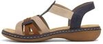 Rieker 65918 Vollsandale mit elastischen Riemen, Pacific Multi, 37 EU