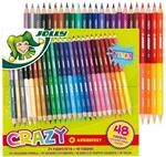 Jolly Superstick Crazy Farbstifte 24 Stifte mit 48 Farben
