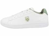 K-Swiss Herren Court Sneaker, White/Basil/Doesskin, 47 EU