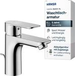 HANSA BASIC XL Waschtischarmatur I Einhebelmischer Waschbecken mit Temperatur &
