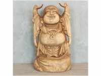 Oriental Galerie Figur Happy Buddha Massiv China Skulptur Sitzend Budai Deko