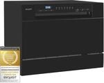 Exquisit Tischgeschirrsp&uuml;ler GSP206-030D schwarz | Sp&uuml;lmaschine 55 cm freistehend 