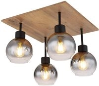 GLOBO 15656-4D MOITAS Deckenleuchte Metall schwarz matt, 4x E27