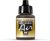 Vallejo Model Air Acrylfarbe Hull Red Matt, 18 ml, f&uuml;r Airbrush, ideal f&uuml;r