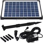 Agora-Tec&reg; AT-10W Solar Teichpumpe 10 Watt, Hmax.: 600l/h Fontainenh&ouml;he: 1,00m f&uuml;r