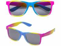 Widmann 01103 - Brille Regenbogenfarbe, bunt, Neon, Sonnenbrille, Bad Taste,