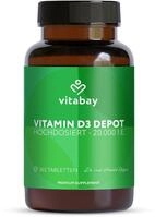 Vitabay Vitamin D3 Depot 20.000 I.E. &ndash; 365 vegane Tabletten | hochdosiert &...