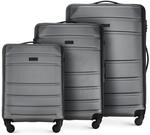 WITTCHEN Globe Line Reisekoffer 3teiliges Kofferset Rollkoffer Trolley Handgep&auml;ck