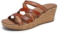 Skechers Damen Beverlee-Tiger Posse Sandale, Luggage Duraleather, 35 EU