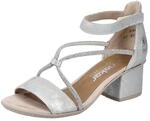Rieker Damen Sandalen 64654-40 silber Gr. 37