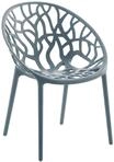 CLP Gartenstuhl stapelbar wetterfest Hope, Gartensessel mit Lehne UV-best&auml;ndig,