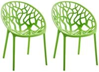 CLP Gartenst&uuml;hle 2er Set stapelbar wetterfest Hope, Gartensessel mit Lehnen