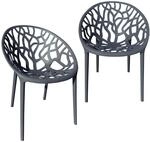 TRISENS Gartenstuhl Kunststoff Stapelstuhl Bistrostuhl K&uuml;chenstuhl Stuhl Stapelbar,