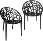 TRISENS Gartenstuhl Kunststoff Stapelstuhl Bistrostuhl K&uuml;chenstuhl Stuhl Stapelbar,
