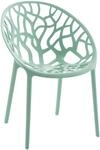 CLP Gartenstuhl stapelbar wetterfest Hope, Gartensessel mit Lehne UV-best&auml;ndig,