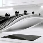 Rodnik K&uuml;chenr&uuml;ckwand &ndash; monolithische ABS-Platte mit Direktdruck,...