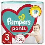 Pampers Pants Windeln Gr&ouml;&szlig;e 3 (6-11kg), 62 St&uuml;ck, Schutz & Komfort Pampers in
