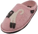 HAFLINGER Flair Cucho Pantoffeln gewalkter Wolle Katze