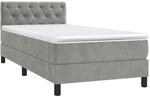vidaXL Boxspringbett mit Matratze Bett Polsterbett Bettrahmen Bettgestell...