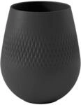 Villeroy und Boch Collier Noir Vase Carr&eacute; No. 2, 12,5 x 12,5 x 14 cm, Premium