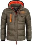 Geographical Norway Herren Stepp Winterjacke Citernier Kapuze Khaki S