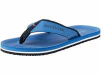 Tommy Hilfiger Herren Flip Flops Comfort Beach Sandal Zehentrenner, Blau (Antique