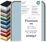 Schlafgut Premium Spannbettlaken 95% Mako Bio Baumwolle & 5% Elasthan Made in...