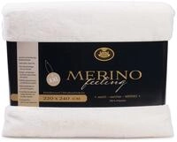 G&ouml;zze - Gem&uuml;tliche Kuscheldecke, Merino Feeling, Wendbar, Hohe Dichte 600 g/m&sup2;,