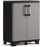 Keter Lagerschrank Niedrig Pro Schwarz und Grau