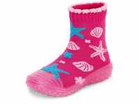 Sterntaler Mädchen Adventure-socks Sealife Hausschuh-Socken, Magenta, 19/20 EU