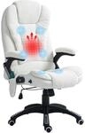 Vinsetto B&uuml;rostuhl mit Massagefunktion Ergonomischer Chefsessel mit Heizfunktion,