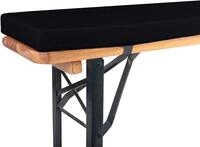 TexDeko&reg; Bierbankauflage gepolstert 220x25x4cm XL f&uuml;r Bierzeltgarnitur Bankauflage